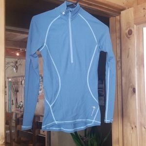 Smartwool long sleeved zip tee. S